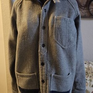 Unisex Gray Wool Jacket